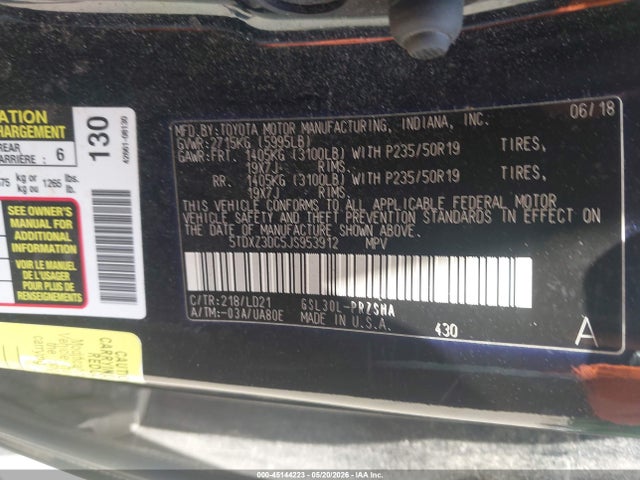 Toyota Sienna Se Premium 8 Passenger