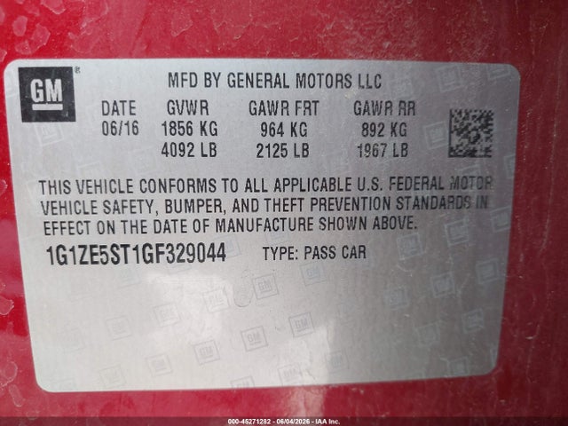 Chevrolet Malibu 1lt