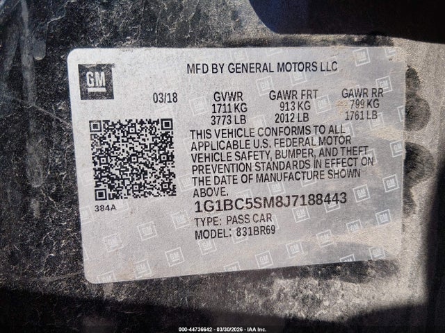 Chevrolet Cruze Ls Auto