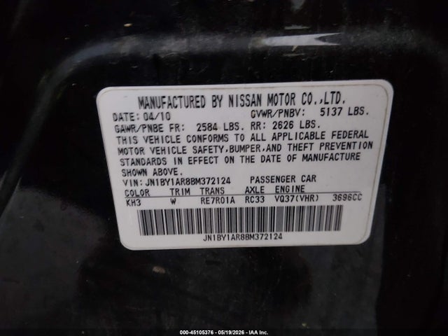 INFINITI M37x