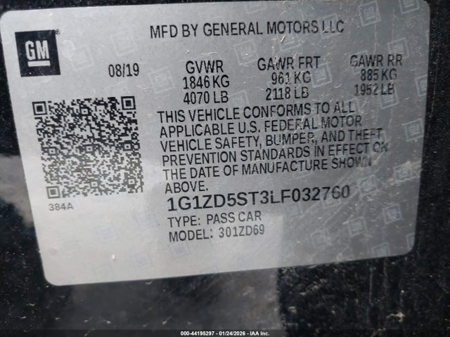 Chevrolet Malibu Fwd Lt
