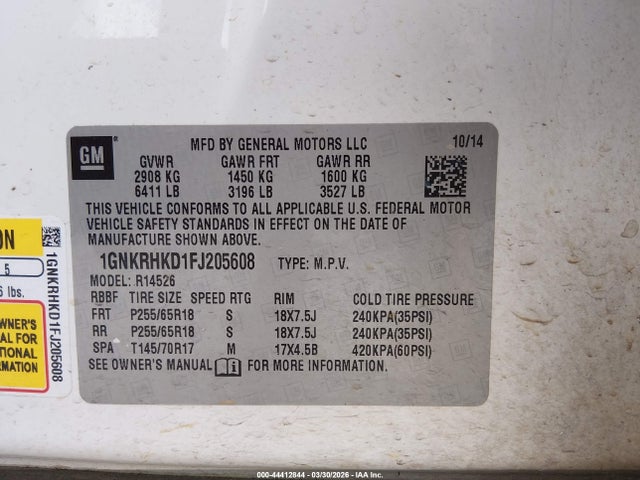 Chevrolet Traverse 2lt