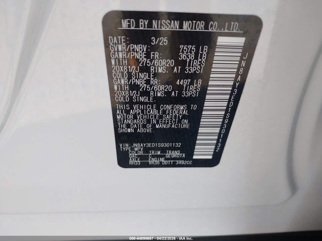 Nissan Armada Platinum 2wd