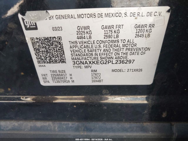 Chevrolet Equinox Fwd Lt