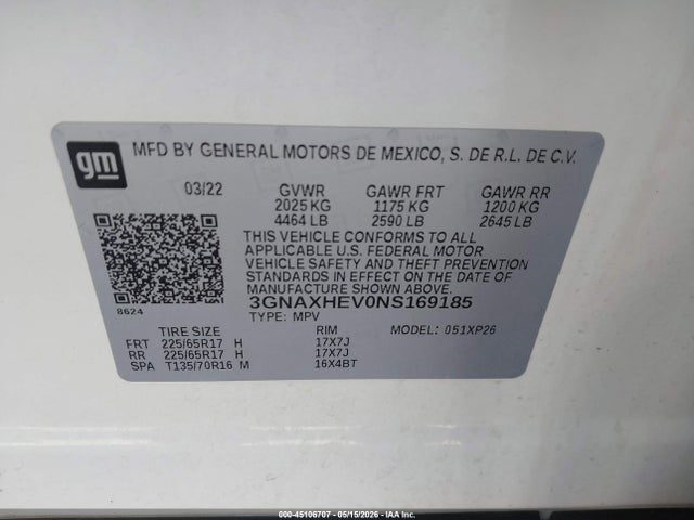Chevrolet Equinox Fwd Ls