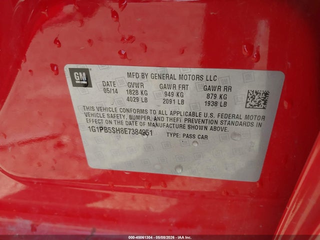 Chevrolet Cruze Ls Manual