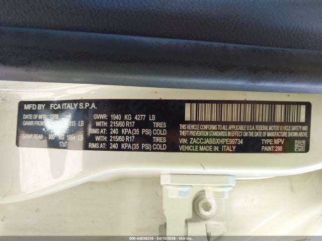 Jeep Renegade Latitude Fwd