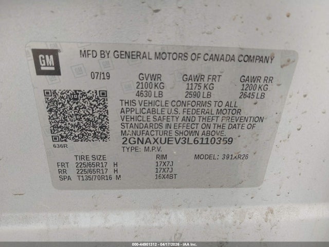 Chevrolet Equinox Awd Lt 1.5l Turbo