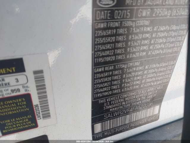 Land Rover Range Rover Sport 3.0l V6 Supercharged Hse