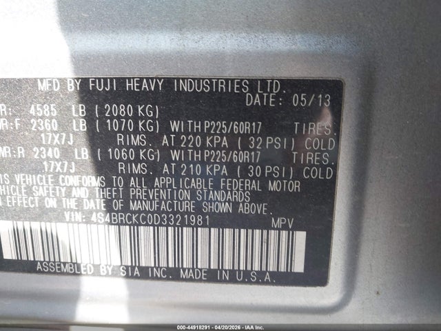 Subaru Outback 2.5i Limited