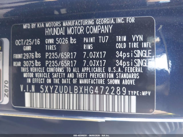 Hyundai SANTA FE 2.4l