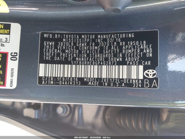 Toyota Corolla Le