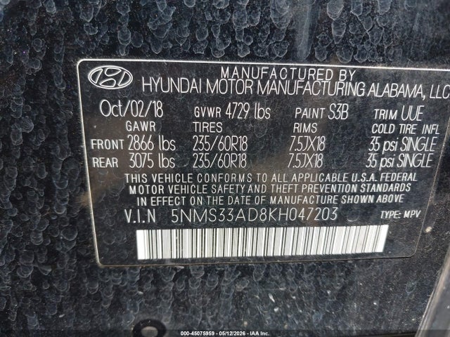Hyundai SANTA FE Sel Plus
