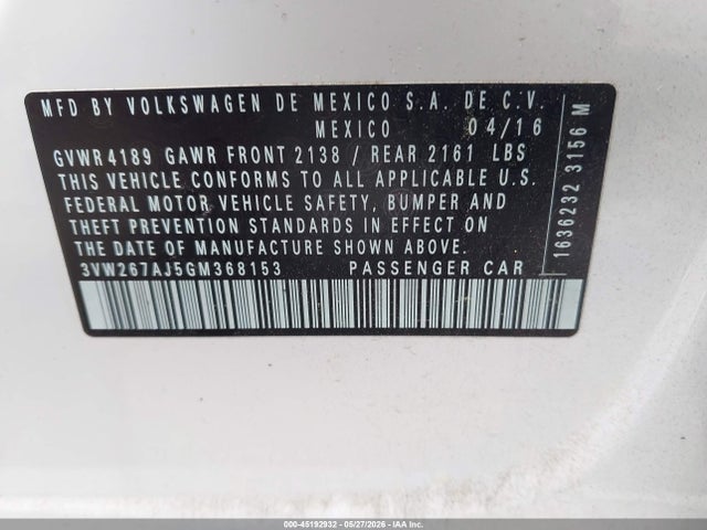 Volkswagen Jetta 1.4t S