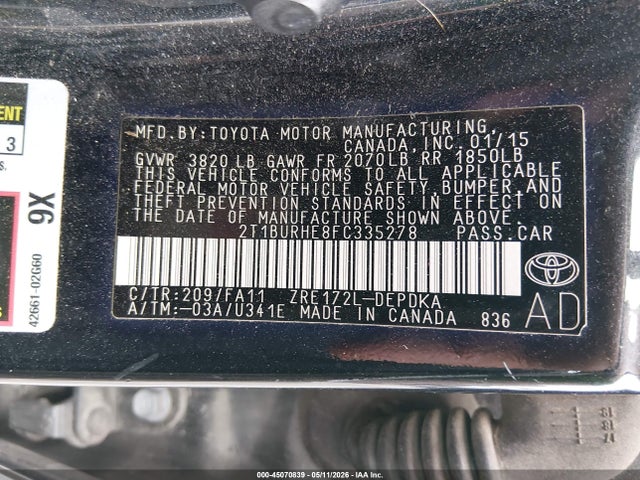 Toyota Corolla L