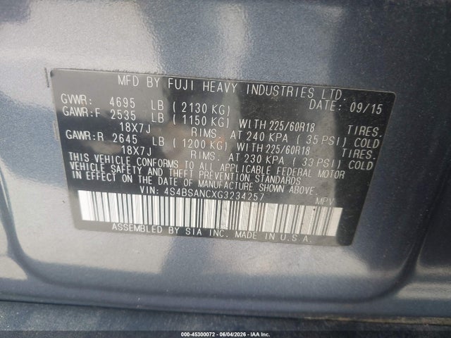 Subaru Outback 2.5i Limited
