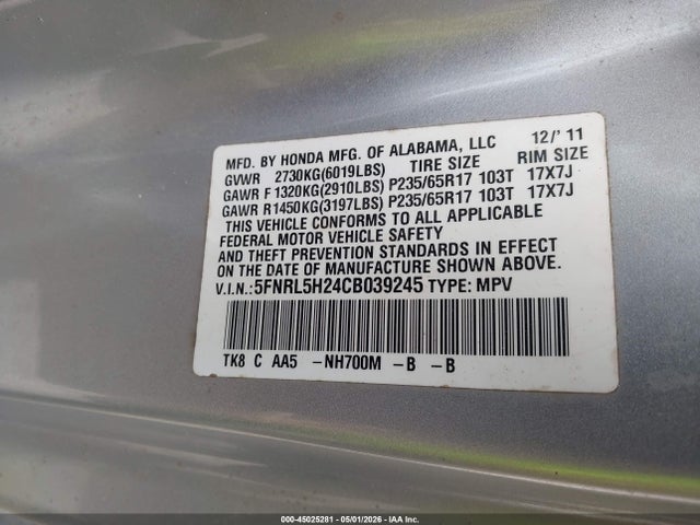 Honda Odyssey Lx