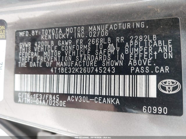 Toyota Camry Le