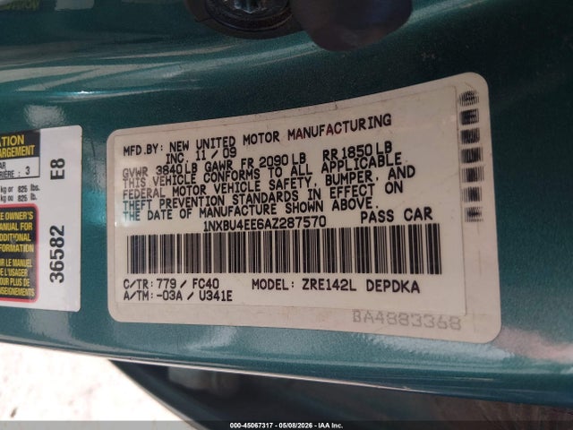 Toyota Corolla Le