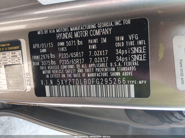 Hyundai SANTA FE 2.4l