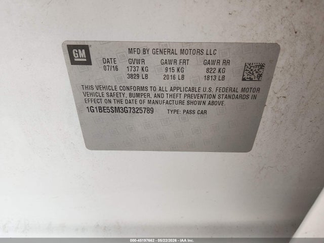 Chevrolet Cruze Lt Auto