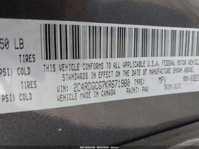 Dodge Grand Caravan Sxt