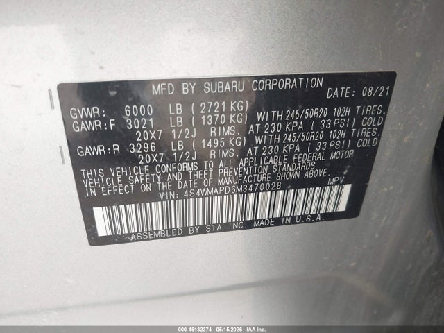 Subaru Ascent Limited