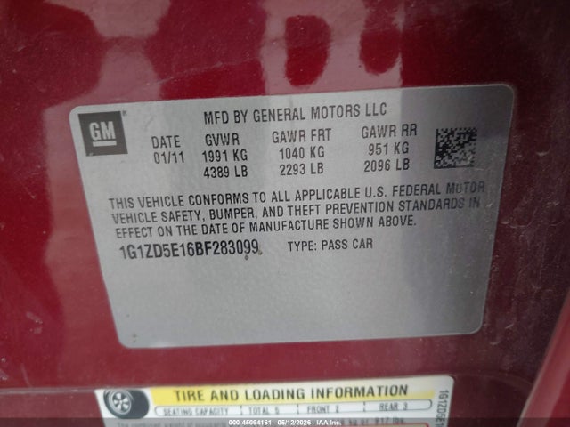 Chevrolet Malibu 2lt