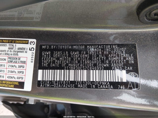 Toyota Corolla Le