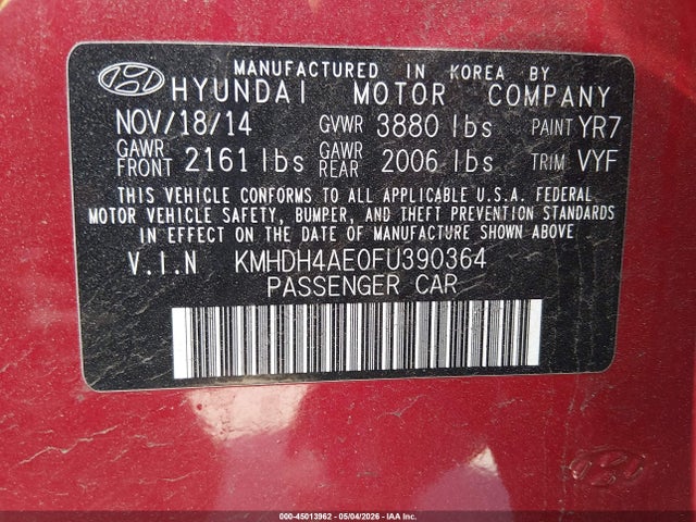 Hyundai ELANTRA Se