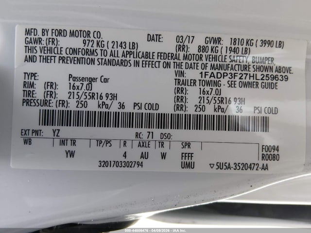 Ford Focus Se