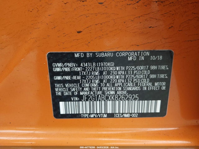 Subaru Crosstrek 2.0i