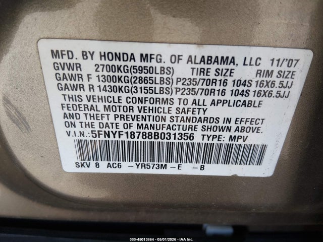Honda Pilot Ex-l