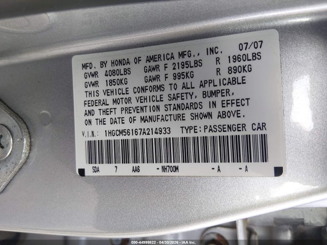 Honda Accord 2.4 Vp