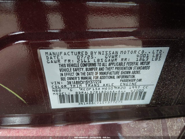 Nissan Sentra Sv