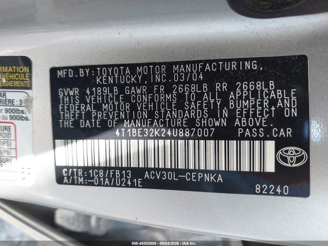 Toyota Camry Le