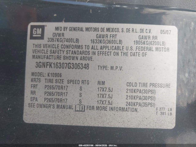 Chevrolet Suburban 1500 Commercial Fleet