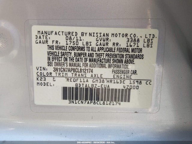 Nissan Versa 1.6 Sv