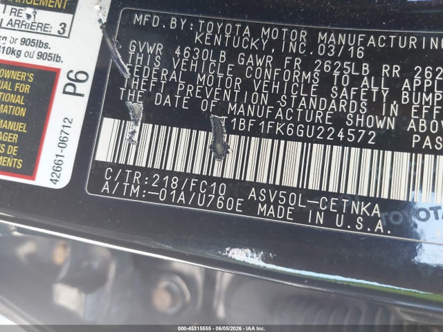 Toyota Camry Le