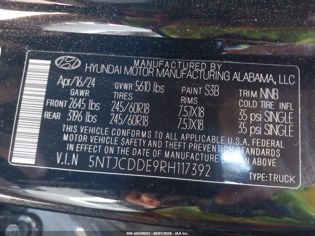 Hyundai SANTA CRUZ Sel