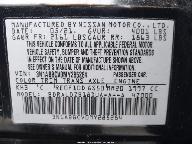 Nissan Sentra Sv Xtronic Cvt