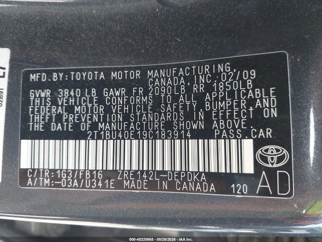 Toyota Corolla Le