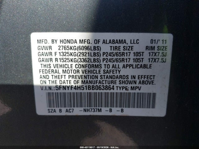 Honda Pilot Ex-l
