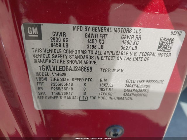 GMC Acadia Sle