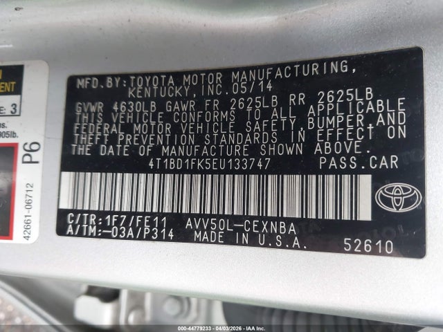 Toyota Camry Le