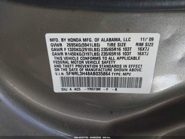 Honda Odyssey Ex