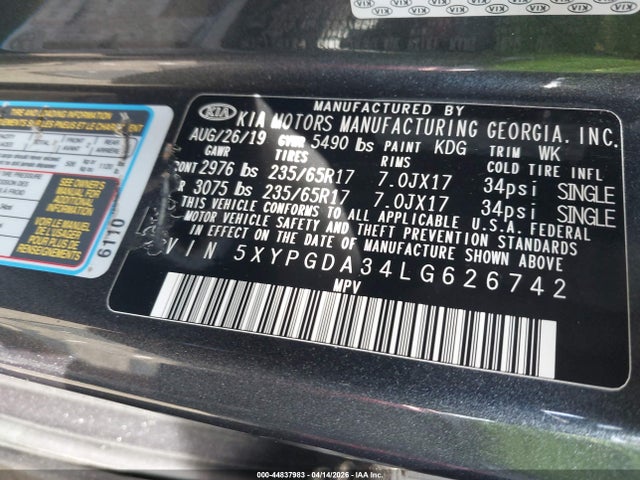 Kia Sorento 2.4l Lx