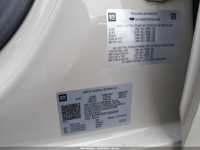 General Motors Sierra 2500HD , Standard Bed, At4, 4wd