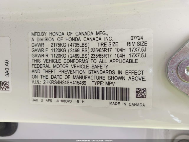 Honda CR-V Lx Awd
