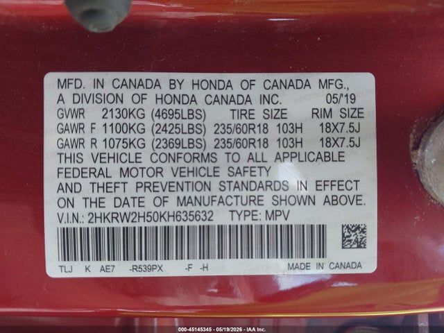 Honda CR-V Ex